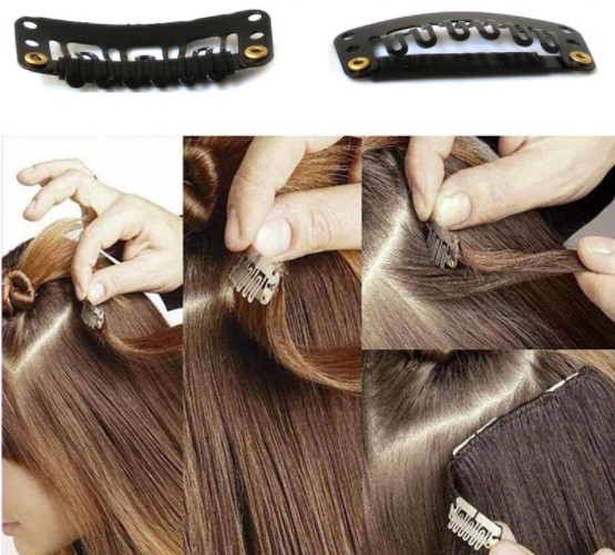 Long Curly Synthetic Clip Hair Extensions