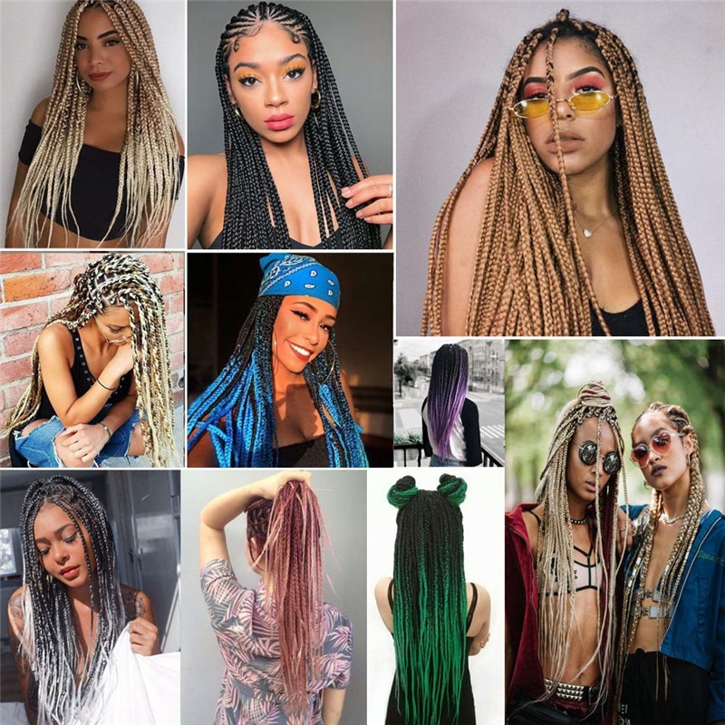 SmartBraid Pre Streched Braiding Hair Extensions Easy Braid Hair Bundle  Straight Ombre Soku Synthetic Africa Jumbo  Braids