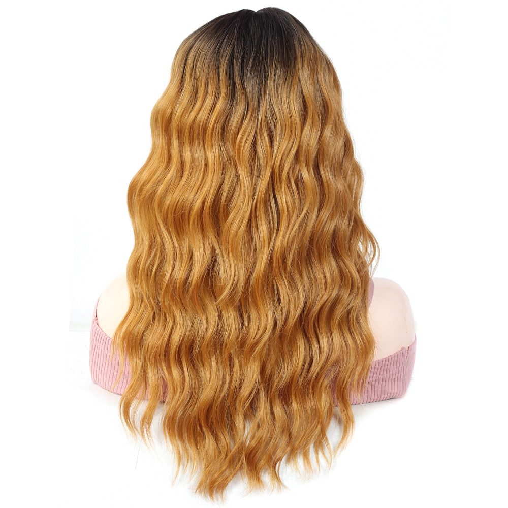Lace Front Synthetic Hair Wigs 99J Blonde Color X-TRESS Medium Length 20inch Soft Natural Wave Trendy Lace Wig For Black Women