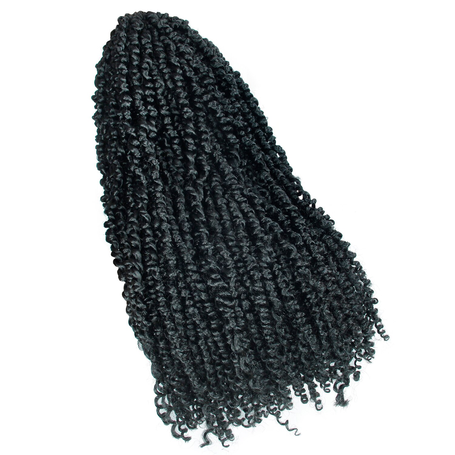 YxCheris Synthetic Passion Twist Pre-looped Fluffy Crochet Braid Hair Ombre Braiding Hair Extensions 3D Cubic Twist Crochet Hair