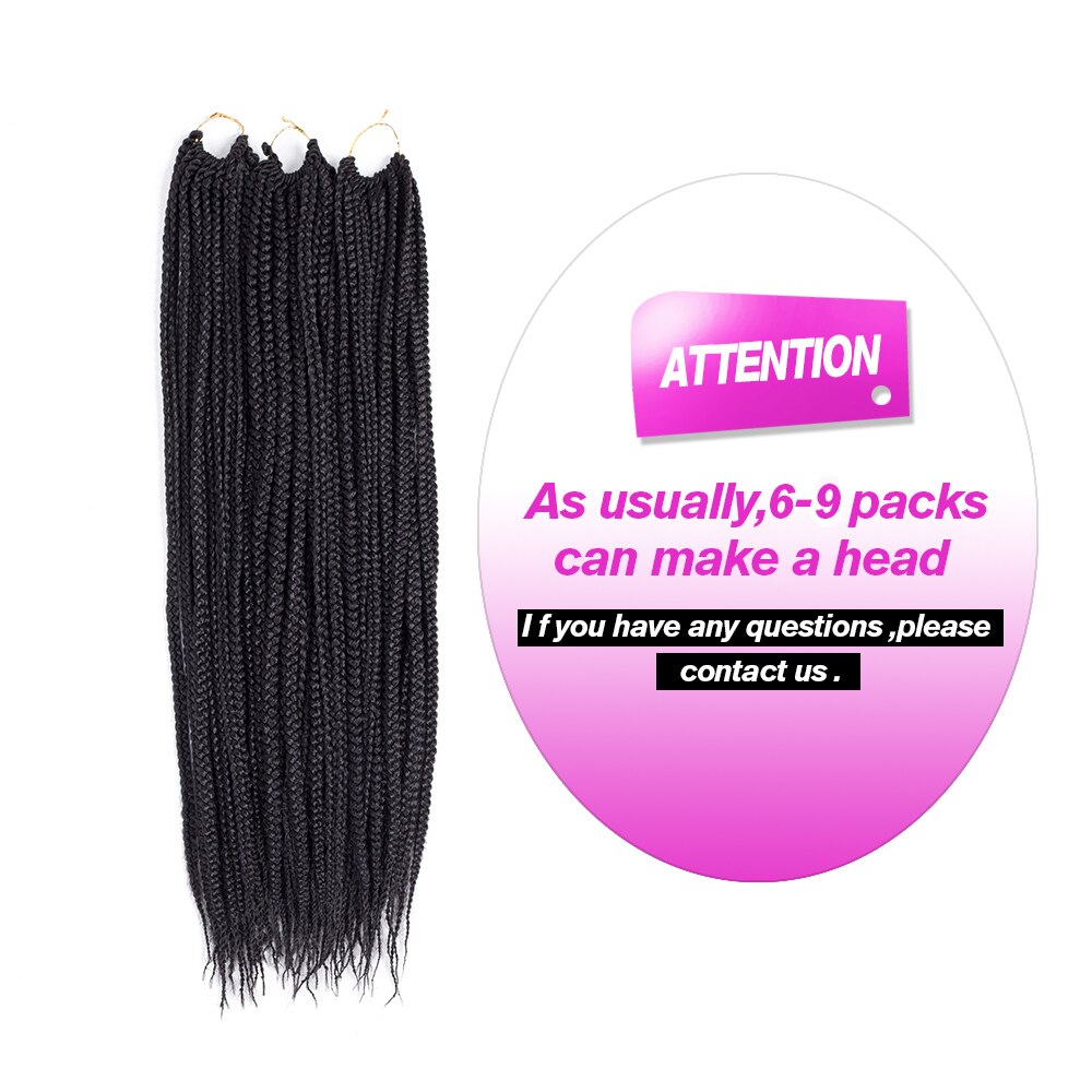 Box Braids 22 Inch Ombre Hair Extension Synthetic Crochet Braids free shipping Crochet Hair