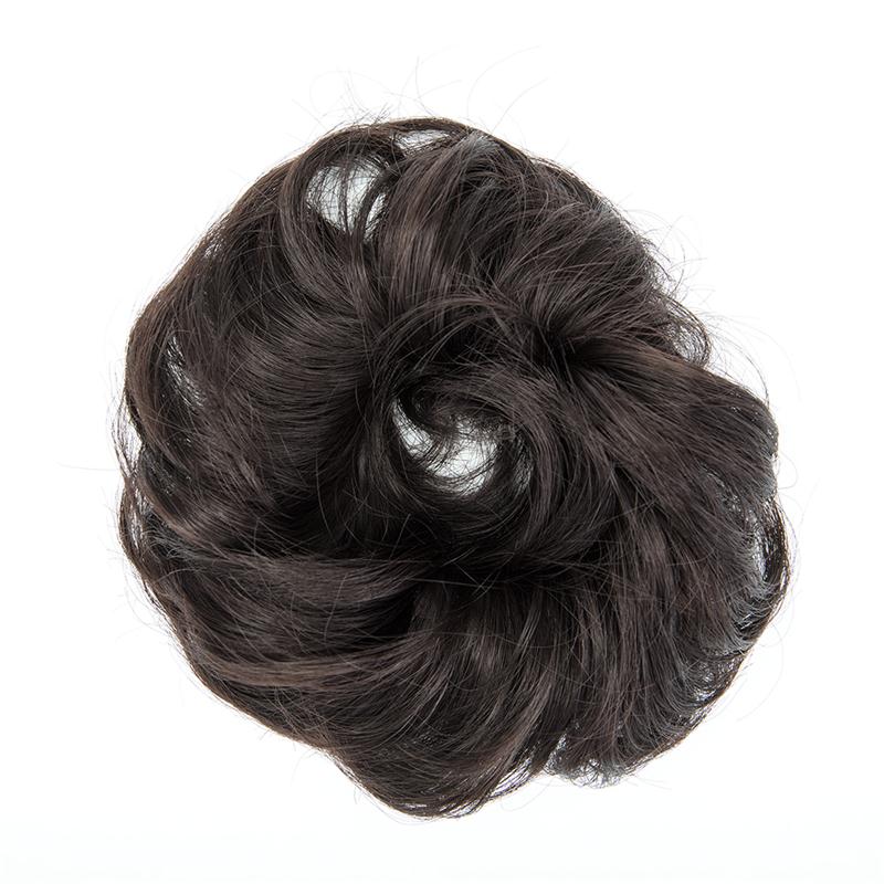 1pcs Messy Bun Hair Extension Wavy Curly Messy Donut Tweezer Wig Hair Bun Extension for Womens Ladies