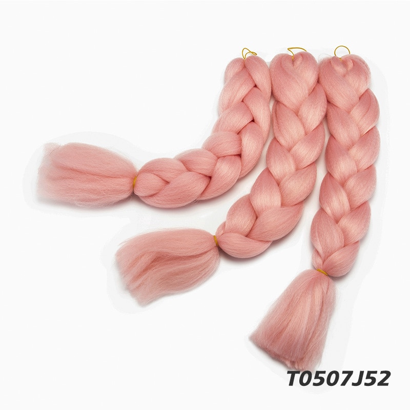 24'' Ombre Jumbo Braiding Hair Crochet Twist Hair Extensions Box Braids Heat Resistance Kanekalon Synthetic Fiber Hair for Women