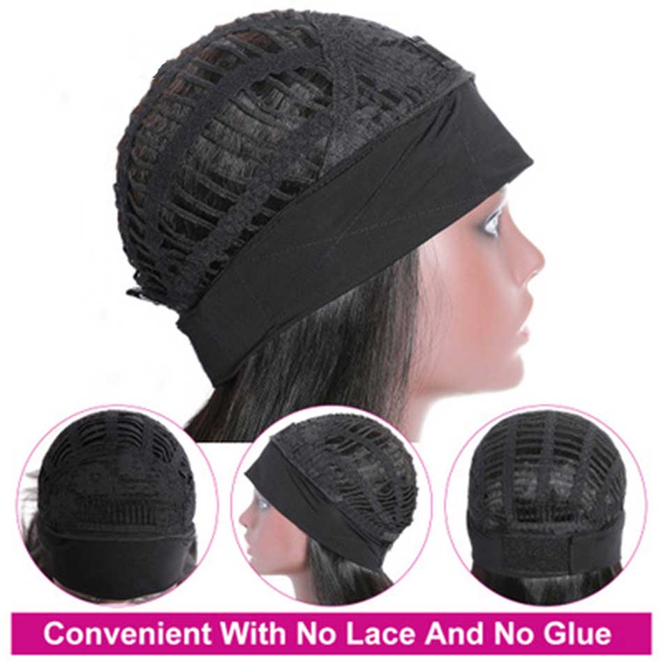 Straight Headband Wig Human Hair Wigs 150% Density Malaysian Straight Hair Wig BEAUDIVA Full Machine Made Wig For Black Women