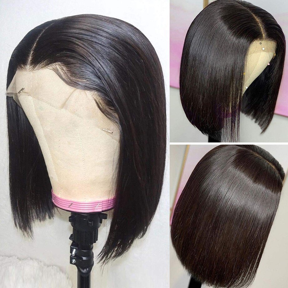 Short Lace Front Human Hair Wigs Bob Wig For Black Women 12inch Beaudiva Peruvian Human Hair Wigs