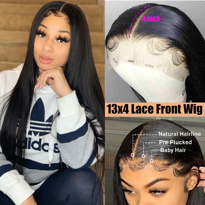 BEAUDIVA 13x6 HD Lace Front Human Hair Wigs Straight Lace Front Human Hair Wig With Baby Hair Bleach Knots 360 Frontal Wig