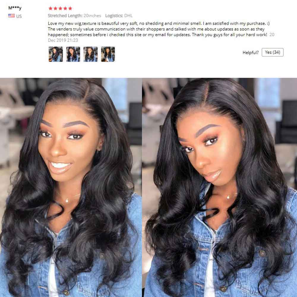 Lace Front Human Hair Wigs Brazilian Body Wave Lace Wig With Baby Hair Glueless 13x4 Beaudiva Remy Human Hair Lace Wigs